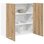 Mueble colgante con puerta Riga Roble artesanal 80 x 31 x 80 cm en Armarios de cocina | Comprar online en Foru.es