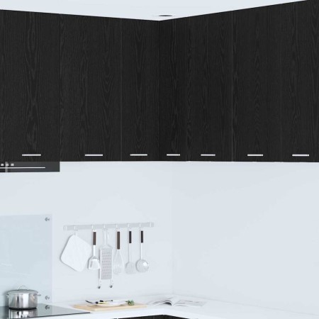 Mueble colgante Riga Roble Negro y 57 x 57 x 80 cm en Armarios de cocina | Comprar online en Foru.es