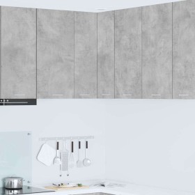 Mueble colgante Riga Gris Concreto y 57 x 57 x 80 cm en Armarios de cocina | Comprar online en Foru.es