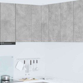Mueble colgante Riga Gris Concreto y 57 x 57 x 80 cm en Armarios de cocina | Comprar online en Foru.es