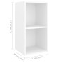 Muebles de pared para TV 4 uds madera contrachapada blanco en Muebles TV | Comprar online en Foru.es