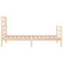 Estructura de cama con cabecero madera maciza 90x200 cm de vidaXL, Camas y somieres - Ref: Foro24-3194881, Precio: 90,45 €, D...