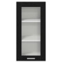 Mueble colgante con puerta Riga Roble Negro 40 x 31 x 80 cm en Armarios de cocina | Comprar online en Foru.es