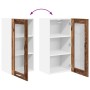 Mueble colgante con puerta Riga Madera vieja 40 x 31 x 80 cm en Armarios de cocina | Comprar online en Foru.es