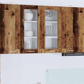 Mueble colgante Riga 2 pcs Madera vieja 40 x 31 x 80 cm en Armarios de cocina | Comprar online en Foru.es