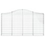 Cestas gaviones 14 uds forma de arco hierro 200x30x100/120 cm de vidaXL, Maceteros y jardineras - Ref: Foro24-3145442, Precio...