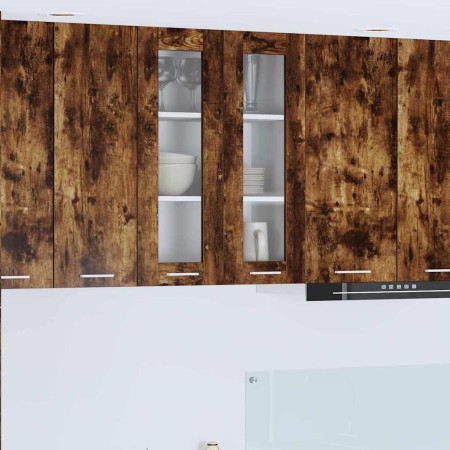 Mueble colgante con puerta Riga Roble ahumado 60 x 31 x 80 cm en Armarios de cocina | Comprar online en Foru.es