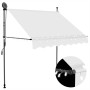 Toldo manual retráctil con LED crema 200 cm en Toldos | Comprar online en Foru.es
