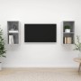 Muebles de salón de pared 2 pzs madera ingeniería gris hormigón en Muebles TV | Comprar online en Foru.es