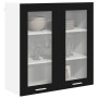 Mueble colgante con puerta Riga Roble Negro 80 x 31 x 80 cm en Armarios de cocina | Comprar online en Foru.es