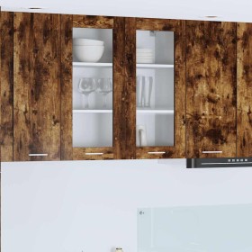 Mueble colgante con puerta Riga Roble ahumado 80 x 31 x 80 cm en Armarios de cocina | Comprar online en Foru.es