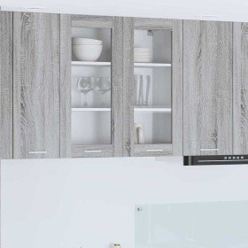 Mueble colgante con puerta Riga Gris Sonoma 80 x 31 x 80 cm en Armarios de cocina | Comprar online en Foru.es