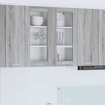 Mueble colgante con puerta Riga Gris Sonoma 80 x 31 x 80 cm en Armarios de cocina | Comprar online en Foru.es