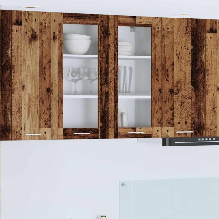 Mueble colgante con puerta Riga Madera vieja 80 x 31 x 80 cm en Armarios de cocina | Comprar online en Foru.es