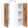 Mueble colgante con puerta Riga Madera vieja 30 x 31 x 100 cm en Armarios de cocina | Comprar online en Foru.es