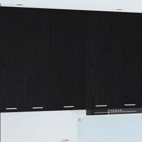 Mueble colgante con puerta Riga Roble Negro 40 x 31 x 100 cm en Armarios de cocina | Comprar online en Foru.es