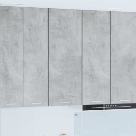 Mueble colgante con puerta Riga Gris Concreto 40 x 31 x 100 cm en Armarios de cocina | Comprar online en Foru.es