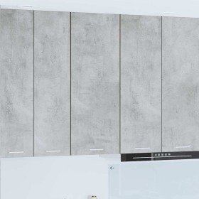 Mueble colgante con puerta Riga Gris Concreto 40 x 31 x 100 cm en Armarios de cocina | Comprar online en Foru.es