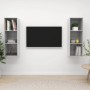 Muebles de salón de pared 2 pzs madera ingeniería gris hormigón en Muebles TV | Comprar online en Foru.es