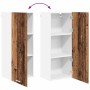 Mueble colgante con puerta Riga Madera vieja 40 x 31 x 100 cm en Armarios de cocina | Comprar online en Foru.es