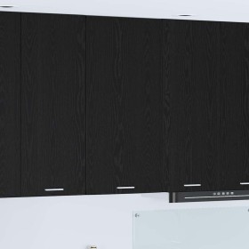 Mueble colgante con puerta Riga Roble Negro y 50 x 31 x 100 cm en Armarios de cocina | Comprar online en Foru.es