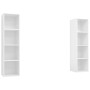 Muebles de salón de pared 2 piezas madera de ingeniería blanco en Muebles TV | Comprar online en Foru.es