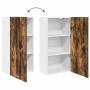 Mueble colgante Riga Roble Ahumado y 50 x 31 x 100 cm en Armarios de cocina | Comprar online en Foru.es