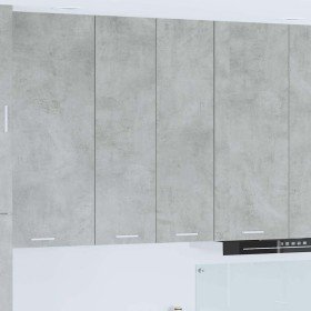 Mueble colgante con puerta Riga Gris Concreto 60 x 31 x 100 cm en Armarios de cocina | Comprar online en Foru.es