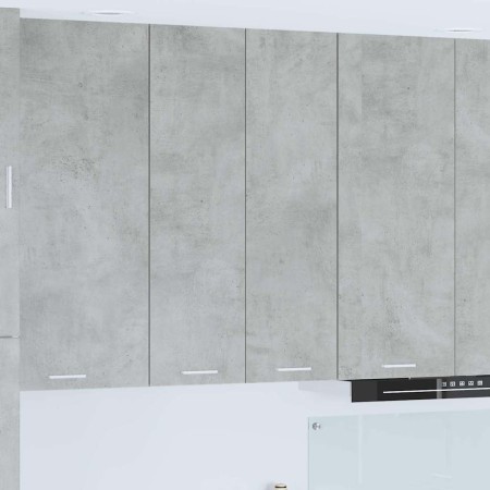 Mueble colgante con puerta Riga Gris Concreto 60 x 31 x 100 cm en Armarios de cocina | Comprar online en Foru.es