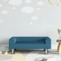 Sofá para niños de terciopelo azul 70x45x26,5 cm de vidaXL, Mobiliario para bebés y niños pequeños - Ref: Foro24-3196329, Pre...