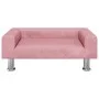 Sofá para niños de terciopelo rosa 70x45x26,5 cm de vidaXL, Mobiliario para bebés y niños pequeños - Ref: Foro24-3196332, Pre...