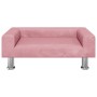 Sofá para niños de terciopelo rosa 70x45x26,5 cm de vidaXL, Mobiliario para bebés y niños pequeños - Ref: Foro24-3196332, Pre...