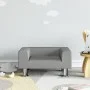 Sofá para niños de terciopelo gris claro 50x40x26,5 cm de vidaXL, Mobiliario para bebés y niños pequeños - Ref: Foro24-319633...
