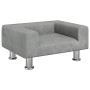 Sofá para niños de terciopelo gris claro 50x40x26,5 cm de vidaXL, Mobiliario para bebés y niños pequeños - Ref: Foro24-319633...