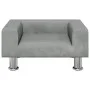 Sofá para niños de terciopelo gris claro 50x40x26,5 cm de vidaXL, Mobiliario para bebés y niños pequeños - Ref: Foro24-319633...