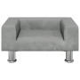 Sofá para niños de terciopelo gris claro 50x40x26,5 cm de vidaXL, Mobiliario para bebés y niños pequeños - Ref: Foro24-319633...