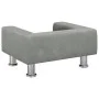 Sofá para niños de terciopelo gris claro 50x40x26,5 cm de vidaXL, Mobiliario para bebés y niños pequeños - Ref: Foro24-319633...