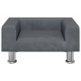 Sofá para niños de terciopelo gris oscuro 50x40x26,5 cm de vidaXL, Mobiliario para bebés y niños pequeños - Ref: Foro24-31963...