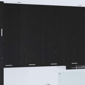 Mueble colgante con puerta Riga Roble Negro 80 x 31 x 100 cm en Armarios de cocina | Comprar online en Foru.es