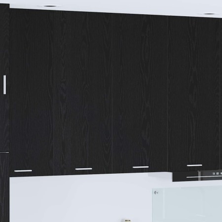Mueble colgante con puerta Riga Roble Negro 80 x 31 x 100 cm en Armarios de cocina | Comprar online en Foru.es