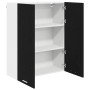 Mueble colgante con puerta Riga Roble Negro 80 x 31 x 100 cm en Armarios de cocina | Comprar online en Foru.es