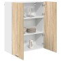 Mueble colgante con puerta Riga Roble Sonoma 80 x 31 x 100 cm en Armarios de cocina | Comprar online en Foru.es