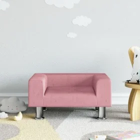 Sofá para niños de terciopelo rosa 50x40x26,5 cm by vidaXL, Baby and Toddler Furniture - Ref: Foro24-3196339, Price: 66,34 €,...