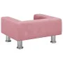 Sofá para niños de terciopelo rosa 50x40x26,5 cm de vidaXL, Mobiliario para bebés y niños pequeños - Ref: Foro24-3196339, Pre...