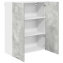 Mueble colgante con puerta Riga Gris Concreto 80 x 31 x 100 cm en Armarios de cocina | Comprar online en Foru.es