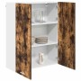 Mueble colgante con puerta Riga Roble ahumado 80 x 31 x 100 cm en Armarios de cocina | Comprar online en Foru.es