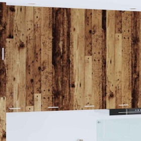 Mueble colgante con puerta Riga Madera vieja 80 x 31 x 100 cm en Armarios de cocina | Comprar online en Foru.es