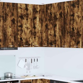 Mueble colgante Riga Roble Ahumado y 57 x 57 x 100 cm en Armarios de cocina | Comprar online en Foru.es