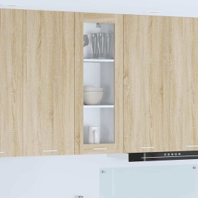 Mueble colgante con puerta Riga Roble Sonoma 40 x 31 x 100 cm en Armarios de cocina | Comprar online en Foru.es