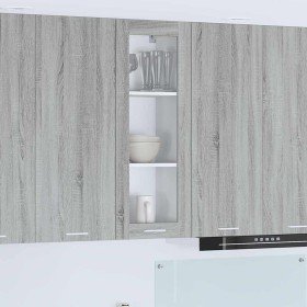 Mueble colgante con puerta Riga Gris Sonoma 40 x 31 x 100 cm en Armarios de cocina | Comprar online en Foru.es